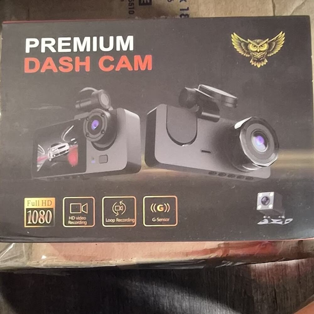 Premium 1080P Dash Cam Front & Rear Camera Vehicle BlackBOX DVR – New